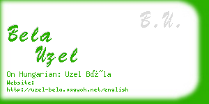 bela uzel business card